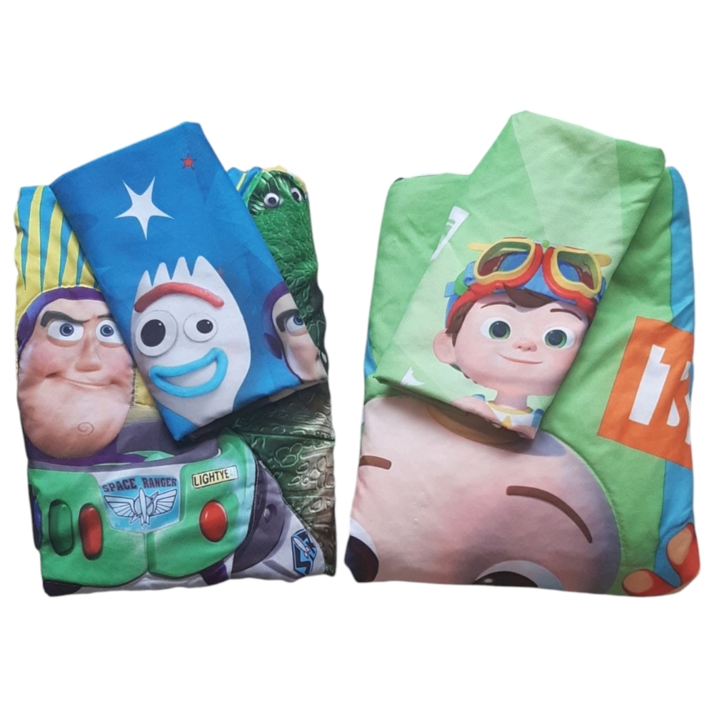 Cocomelon & Toy Story 4 Toddler Bedding Set Pillow Cases & Comforters Bundle
